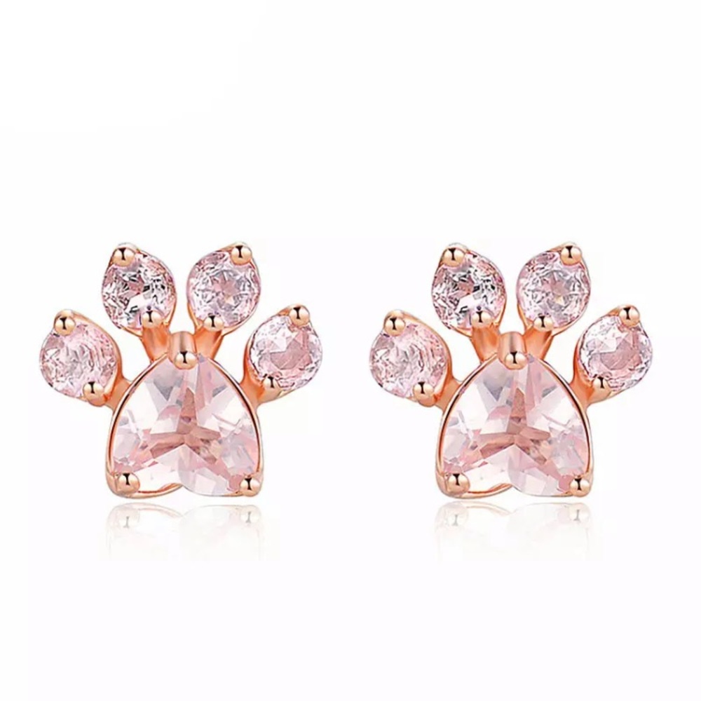 NWOT cute gold plated pink  paw - Picture 2 of 5
